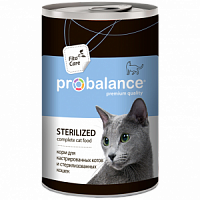 Консервированный корм для кошек Probalance Sterilized, 415 г Акция 