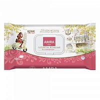 AMRA travel Салфетки влажные освежающие, Rome, 120 шт