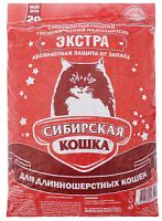 Наполнитель для кошачьего туалета впитывающий для длинношерстных кошек, Экстра, Сибирская кошка, 20 
